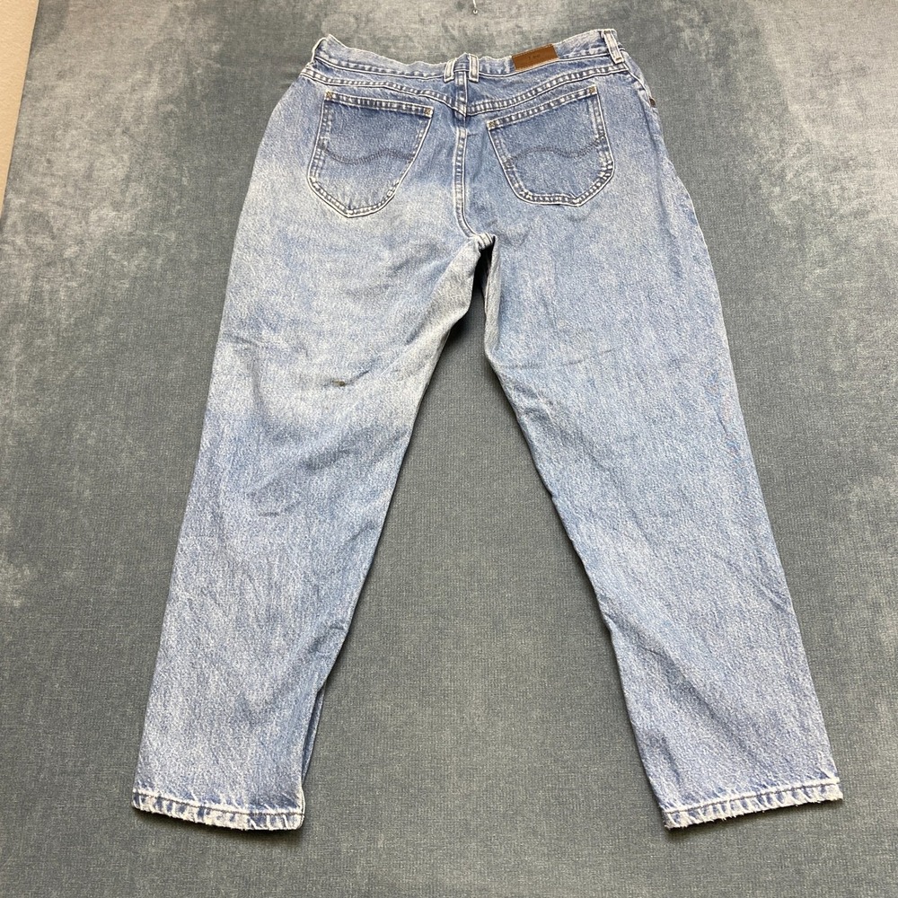 Lee Jeans Womens 16P Blue Denim Light Wash 5-Pockets High Rise Everyday Wear